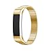 Produktbild SWITCHALI Elastisches Edelstahl Armband Uhrenarmband für Fitbit Alta HR Smart Watch (Gold)
