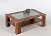 Produktbild Proline Santos Couchtisch Nussbaum mit satiniertem Glas
