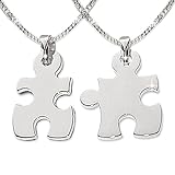 Puzzleanhänger: sehen aus wie echte Puzzleteile, Rückseite glatt geschlossen