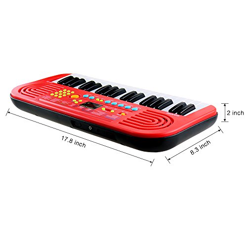 Shayson Kids Piano 37 Key Non-toxic Environmental Protection Multi-function Electronic Keyboard Piano Play Piano Organ with Microphone Educational Toy for toddlers Kids Children Red reviews Shayson Kids Piano 37 Key Non-toxic Environmental Protection Multi-function Electronic Keyboard Piano Play Piano Organ with Microphone Educational Toy for toddlers Kids Children Red