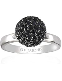 Sif Jacob joyas anillo Ladies bobbio negro circones