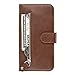 Produktbild Docrax Handyhülle Lederhülle für Galaxy S9+ (S9 Plus), Flip Case Schutzhülle Hülle mit Standfunktion Kartenfach Magnet Brieftasche für Samsung Galaxy S9+ (S9Plus) - DOYYO070141 Braun
