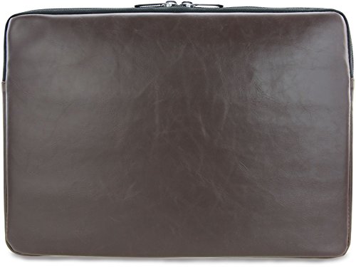 Acer Premium Notebooktasche Sleeve Case Bag Schutzh  lle  bis 14 Zoll  35 5 cm  schmutz- und wasserabweisend  aus PU-Leder Kunstleder  braun