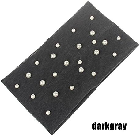 WISEUK 1pc Headband Solid New Design Women Headwear Cotton Elastic Headband for Women Pearl Headbands Sport Wide Turban Girls Hair Accessories Hair Accessories