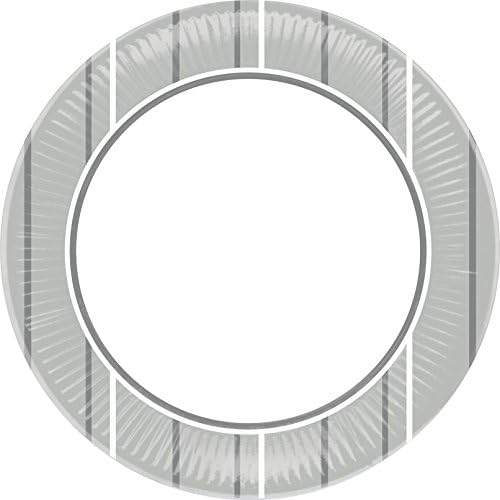 Tifany 8013352.0 Harmony Plate Diameter 18 cm Cardboard Grey Pack of 20