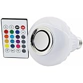 2'si 1 Arada Bluetooth Hoparl&ouml;rl&uuml; RGB LED Ampul - Uzaktan Kumandalı, Renk Değiştiren Akıllı M&uuml;zik &Ccedil;alar Lamba