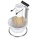 Portable Men Razor Shaving Brush Stand With Soap Dish Complete Set