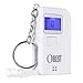 Produktbild OBEST Alkoholtester Refraktometer Professionelle Alkohol Schlüsselring Analyzer Tester Breathalyzer Atemalkoholmessgerät mit Halbleitersensor LCD-Display 3 Mundstücke Für Fahrer & Polizei