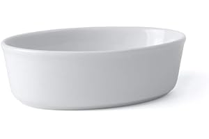 Holst Porzellan GU 15518 Fuente para horno oval 18 x 13 cm ''Gutshof'', Porcelana, blanco, 17.5 x 12.5 x 5.5 cm, 2 Unidades