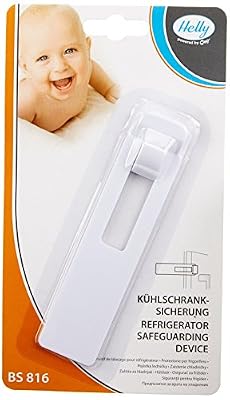 Olympia Dispositif de Bloquage pour Porte Refrigerateur/Frigo Sécurité Enfant Protection Blanc