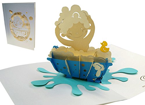 Pop Up tarjeta tarjeta de niños, tarjeta de felicitación para nacimiento, Baby, Pop Up Tarjetas de cumpleaños, 3d tarjeta, tarjeta de nacimiento, N710