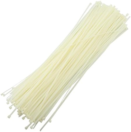 Well Made Tools HAND® Self-locking Plastic Nylon Cable Ties, Zip Tie Wraps - White (8 mm x 500 mm - 250 pcs)