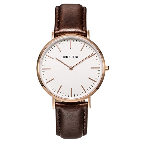 Bering Time Herren-Armbanduhr XL Analog Quarz Leder 13738-564 Bering Time Herren-Armbanduhr XL Analog Quarz Leder 13738-564