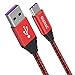 Price comparison product image QGhappy 5A USB C Cable,3M USB Type C Cable Nylon Braided Super Charge Type C Fast Charging and Sync Data Cord for Huawei P30, P30 Pro, P20, P20 Pro, P20 Lite, P10 P9 Plus, Mate 20 X Mate 10 Pro