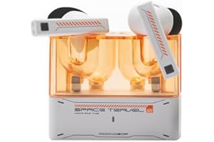 Moondrop Space Travel 2 HiFi słuchawki z redukcją szumów TWS przewodowe słuchawki Bluetooth 6.0 ANC tryb gry o niskim opóźnieniu SBC/AAC (biały)