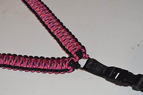 Acid Tactical® 550 Parachute Cord ParaCord Sling 29" Quick Detach - Hot Pink / Black