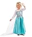 Produktbild Die Eiskönigin - Völlig Unverfroren Elsa Prinzessin Kostüm Verkleidung Schneeprinzessin Party Cosplay Kleid (6 Jahre)