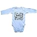 Fonfella Baby I'M THE LITTLE BROTHER DESIGN Babygrow (3-6 Months LONG SLEEVE - Blue)