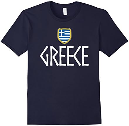 Men's GREECE T-shirt 2016 Greek Flag Team Soccer Football Jersey 3XL Navy