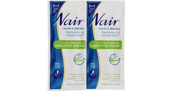 Nair Sensitive Hair Removal Cream 2 Sachets Amazon In Beauty