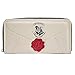 Price comparison product image Mallalah Harry Potter Letter Cream Coin & Card Zip Around Purse for Women Gift Wallet