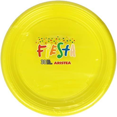 Aristea Fiesta – Plastic Plates, yellow – 30 Plates