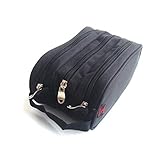 Idea para colegio o viaje etc HC enterprise estuche escolar,porta todo ,3 cremalleras (Negro)