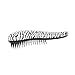 Anself Professional Beauty Zebra Stripe Hair Brush Comb Salon Styling Tool White