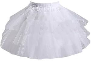 ZEKANXX Cosplay Maid Wear Pettiskirt Short No Hoops Petticoat Girls Ballet Mesh (white)