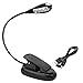 Produktbild Wiederaufladbare LED Leselampe, Aohro LED Buchlampe mit Klammer, Tragbare und Flexibel, Tageslichtweiß, USB-Kabel Inklusive, Klemmleuchten für Kindle, Ebook,Notenständer, (4 LED, Einzelner Arm)