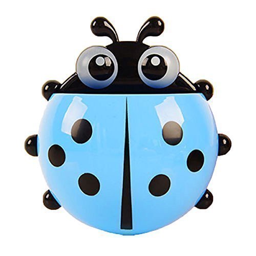 Preisvergleich Produktbild IMBSB Karikatur-Starker Sauger Zahnbürste Zahnpasta Zahnstange kreativer Marienkäfer Bürstenhalter