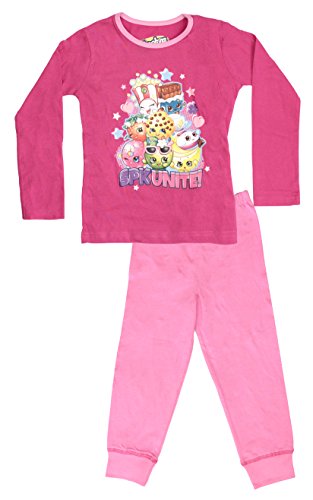 Shopkins Offiicial Licensed Girls Pink Pyjamas Age 4-10 Years (Age 7-8 Years)