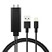 Price comparison product image Lightning to HDMI Cable, NORZERO iPhone to HDMI Cable, Lightning Digital AV to HDMI Adapter Connector Conversion 2M/6.6ft 1080P HDTV Cable for iPhone, iPad, iPod Touch (Black)