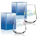  RITZENHOFF Aqua e Vino Design Wasser- und Weinglas, 2er Set, Weinkelch, Weinbecher, Weinschorle Trink Glas, Natalia Yablunovska, Herbst 2018, Kristallglas, 0.5 L