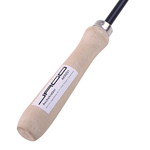 Aschekratzer mit Holzgriff 45 cm lang aus robustem Eisen - 4