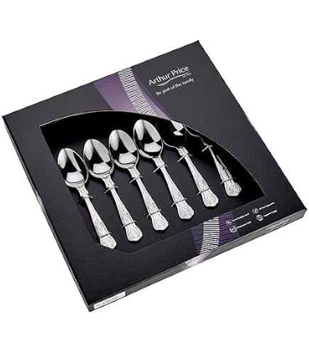 Arthur Price Every Day 44-Piece Kings 6-Person Box Set, Stainless