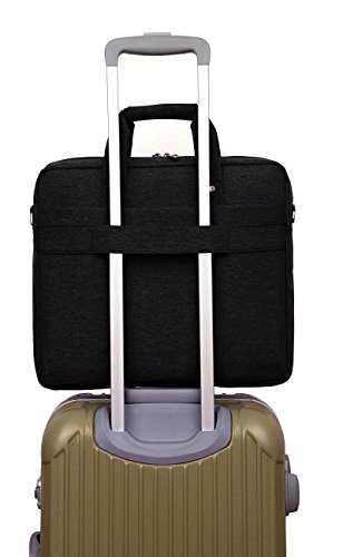 ivencase 13 – 13,3 Zoll Laptop Tasche mit Schultergurt, Hülle Tasche Aktentasche für Laptops / MacBook / Notebook Schwarz - 5