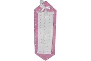 Russo Tessuti Porta Rotolo Carta Igienica 3 Rotoli Arredo Bagno Fantasy Cuori Pois Lucy-Rosa