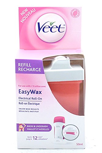 4 VEET EASYWAX ELECTRICAL ROLL ON REFILL BIKINI & UNDERARM 50ML 4PACK
