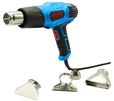 Fixtec Avancé Pistolet à Air Chaud Professionnel /Décapeur Thermique /Puissance Grande 2000W /350℃/550℃