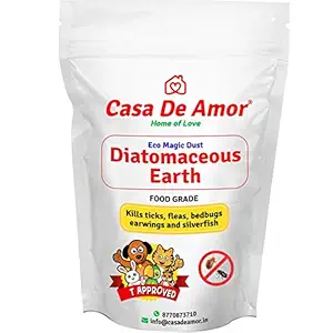 Casa De Amor Eco Magic Food Grade Diatomaceous Earth, Essential Effective Organic Eco Friendly Safe Pest Control (900 Grams)