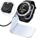 【CON CONEXIÓN APRETADA】: nuestro cargador Garmin Fenix   5/5 Plus adoptó un diseño de conexión apretado que es poco común en el mercado, lo que ayuda a mantener el cargador en su lugar para una carga confiable, NO MÁS LO PIERDE durante la carga.