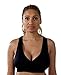 Marielle Night Time Sleep Maternity and Nursing Women's Bra, 4 Beautiful Colours to Choose From - Seamless Nursing Bra (M-L 34C-36B, Black)