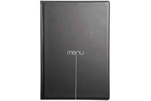 DAG Style - Lot de 10 protège-menus Risto A4 noir - Noir
