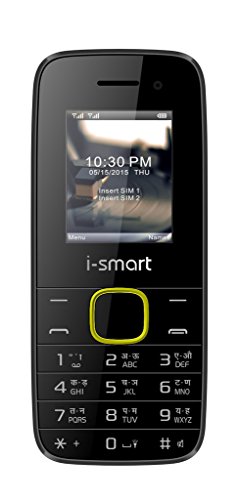 Ismart IS-100L-Selfie-Black-Yellow Mobiles Phone |Mobiles| phone| Basic Mobile Phones|Dual Sim Mobile|Cheap Mobile Phones|Cell phone RS.780 (40.00% Off) - Amazon