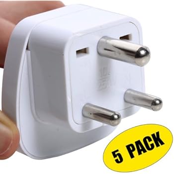 Reiseadapter EU Zu Indien/Sri Lanka (Typ C/E/F Auf D) – 2500 Watt, Mit Kinderschutz