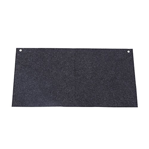 VGEBY Filz Schrebtischunterlage Computer Fliz Multifunktional Matten Mauspad Tischunterlage, Grau ( Farbe : DARK GREY ) - 2