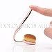 Dolovemk | 10Pcs/Set Makeup Oval Brushes Set Eyebrow/Foundation/Blusher Brush for Liquid/Powder (Rosegold)