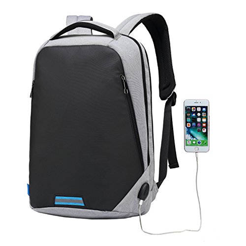 15 6 Zoll Business-Laptop-Rucksack mit Anti-Dieb-Rei  verschluss und USB-USB-Ladeanschluss  wasserdichte Reisen Backpack College Tasche mit versteckte