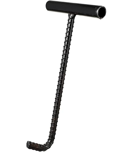 CVASNF 3er Set Kanaldeckelheber 30cm - Edelstahl Gullideckel Haken Mit T-Griff